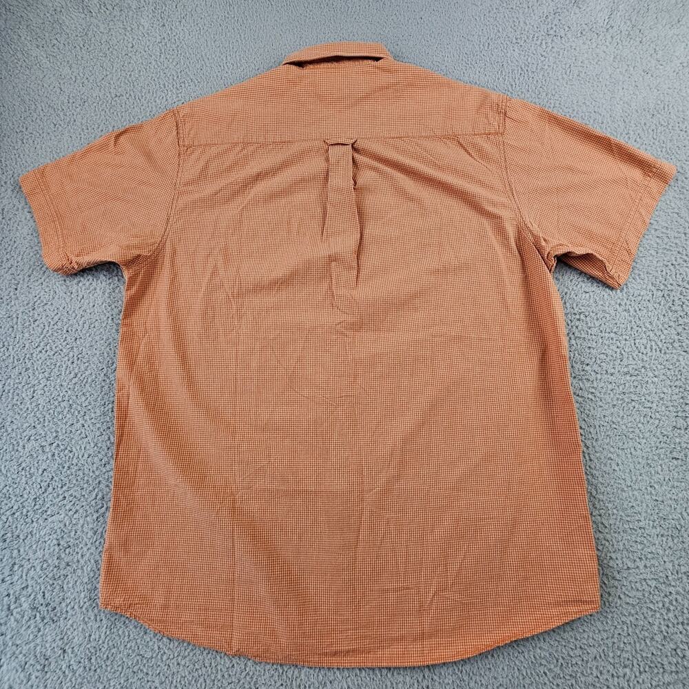 Columbia Men's XCO Shirt XL Orange Plaid Button Up Fishing Hiking Casual - Picture 2 of 7